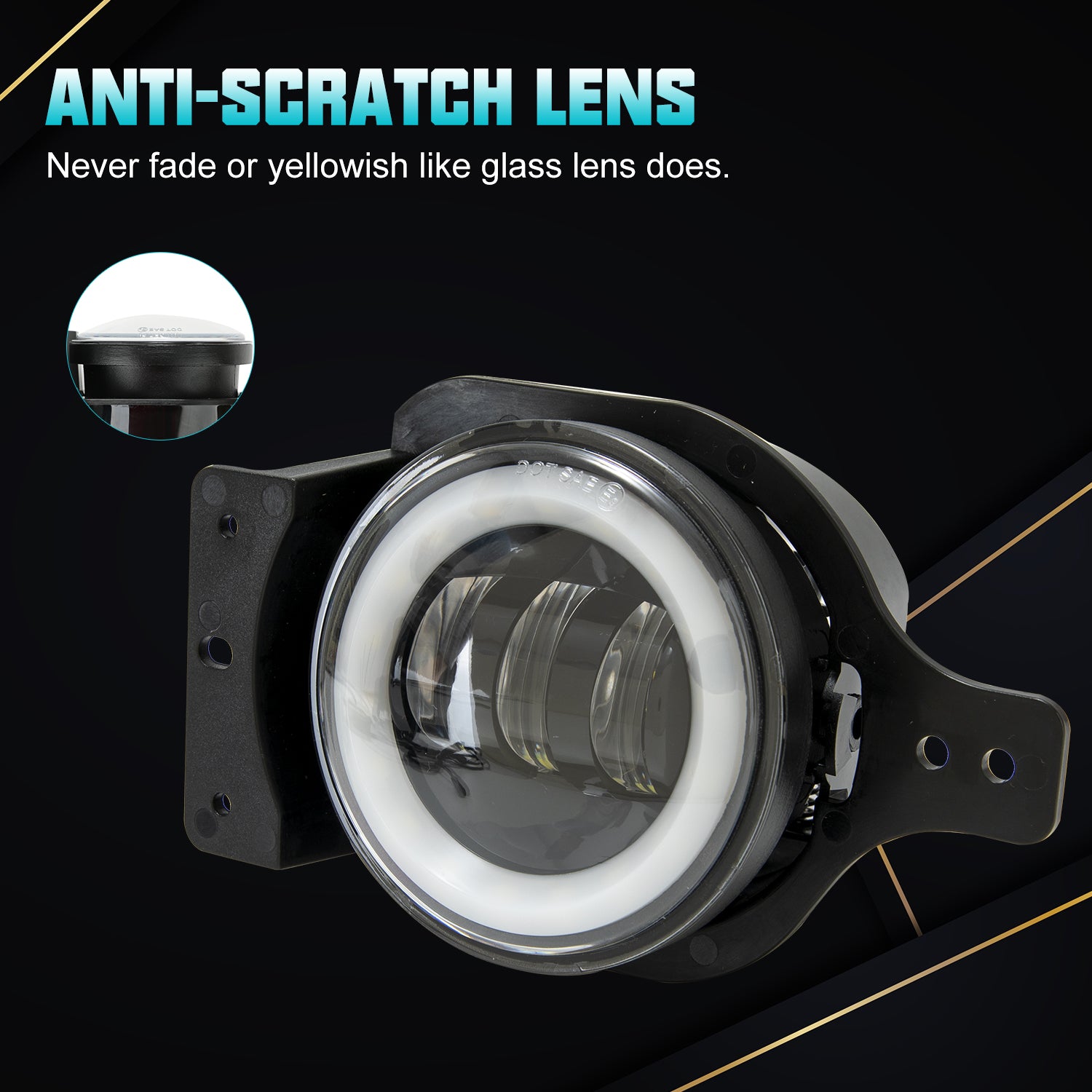 4" RGBW LED Fog Lights for 2018-2026 Jeep Wrangler JL/JLU 4xe and Jeep Gladiator JT (2pcs/set)