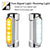 Motorcycle Chrome Highway Bar Switchback Driving Light White DRL Amber Turn Signals