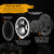 1pc 7 Inch LED Halo Headlights with Turn Signal Amber DRL White for Jeep Wrangler 1997-2017 JK JKU TJ LJ Rubicon Sahara Unlimited White DRL/Amber