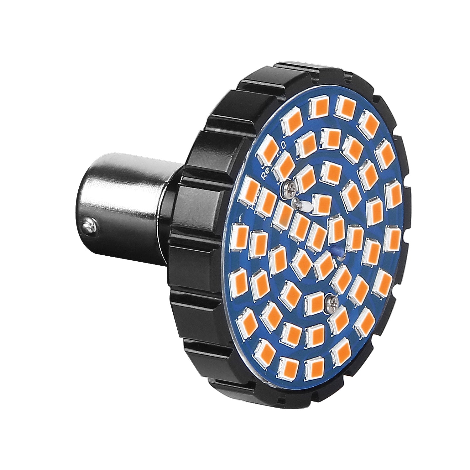 2" 1156 Rear LED Turn Signals for Harley Davidson - Bullet Style Amber Signal Bulbs (Pair)