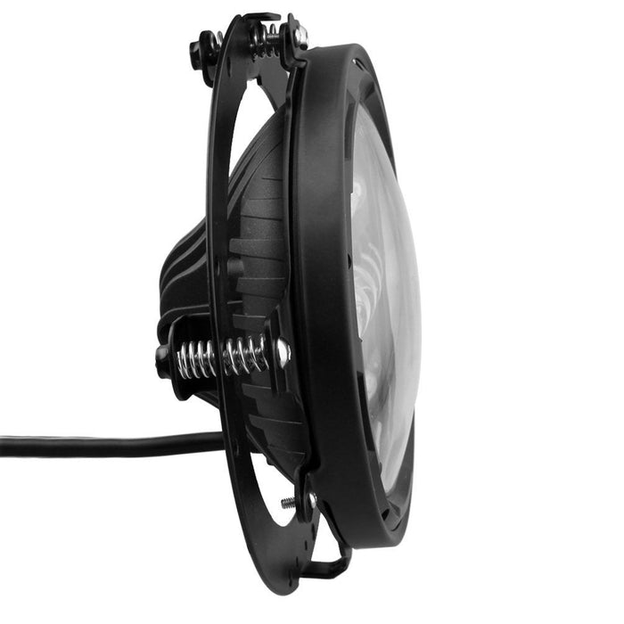 7 inch RGBW Black Harley Headlight with Bracket Mounting Ring Combo Kits for Harley Indian Yamaha Motorcycles