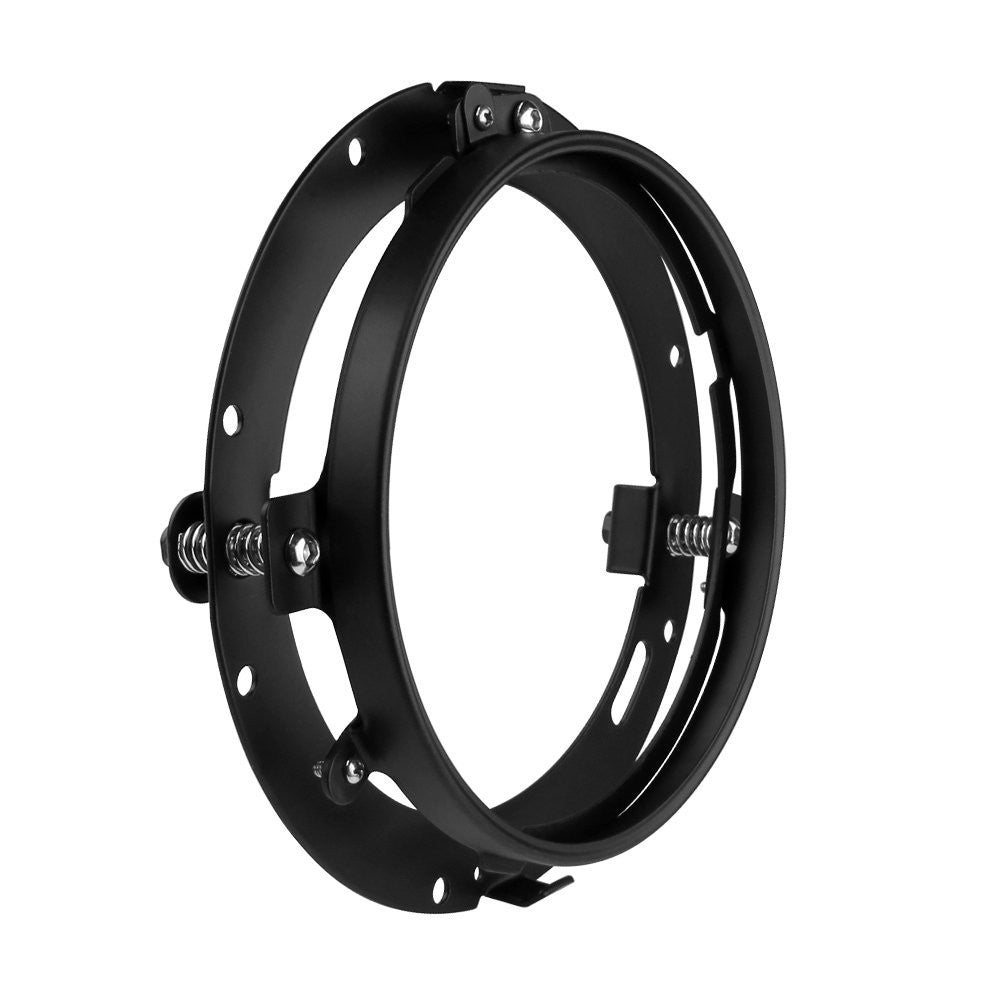 7" Black Round Headlight Ring Mounting Bracket - Sunpie