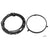 (Chrome/Black) 7" Harley Daymaker Headlight/ 4.5" Fog Lights/ Bracket Mounting Ring Kit