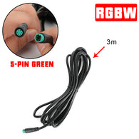 118"Extension Wire for Sunpie 4 6 8 12 pod RGBW Rock Light Kit 5 Holes (Fits all 5-pin Green rock lights)