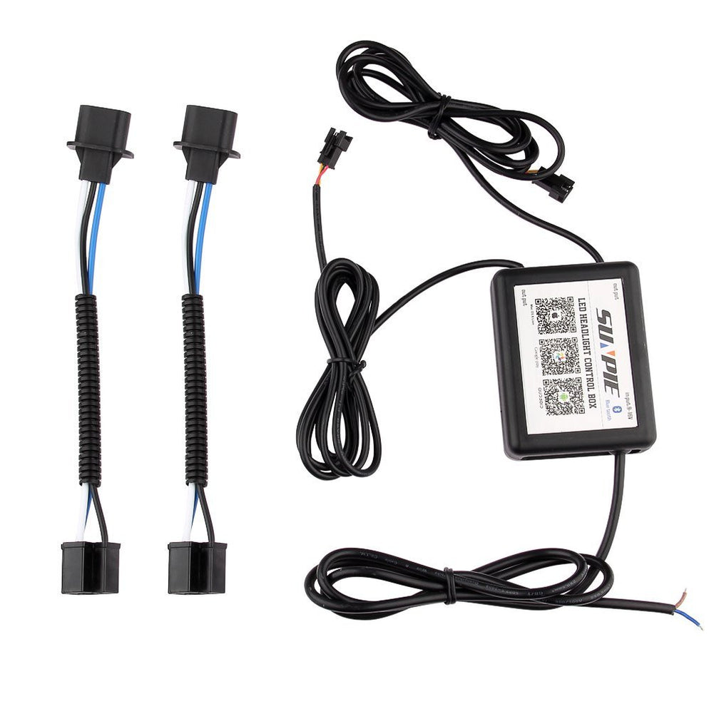 Sunpie 7" RGB LED chasing halo headlights bluetooth control