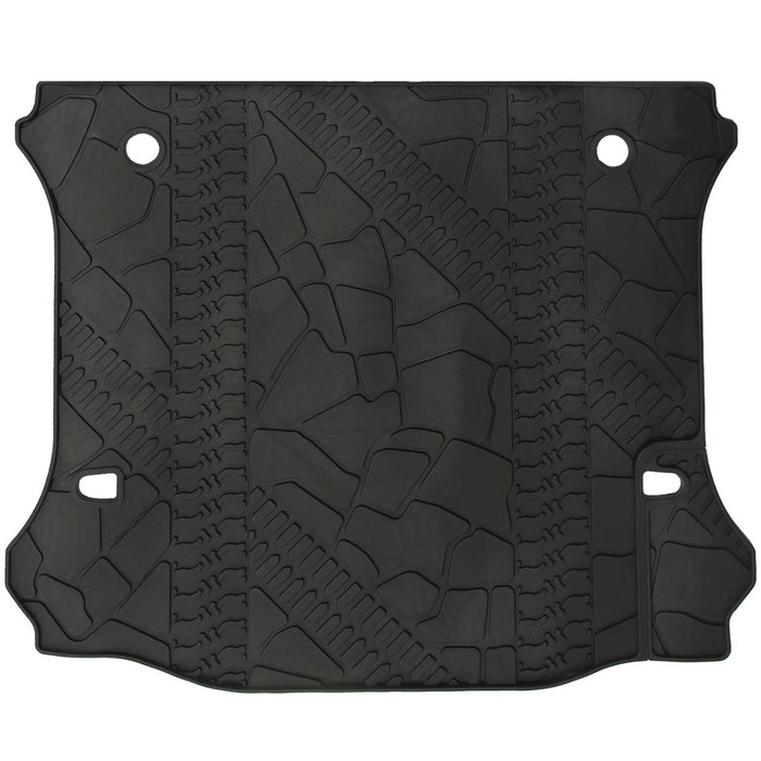 Jeep Wrangler Unlimited 4 door rear cargo mat cargo trunk liner black textured 2012-2018