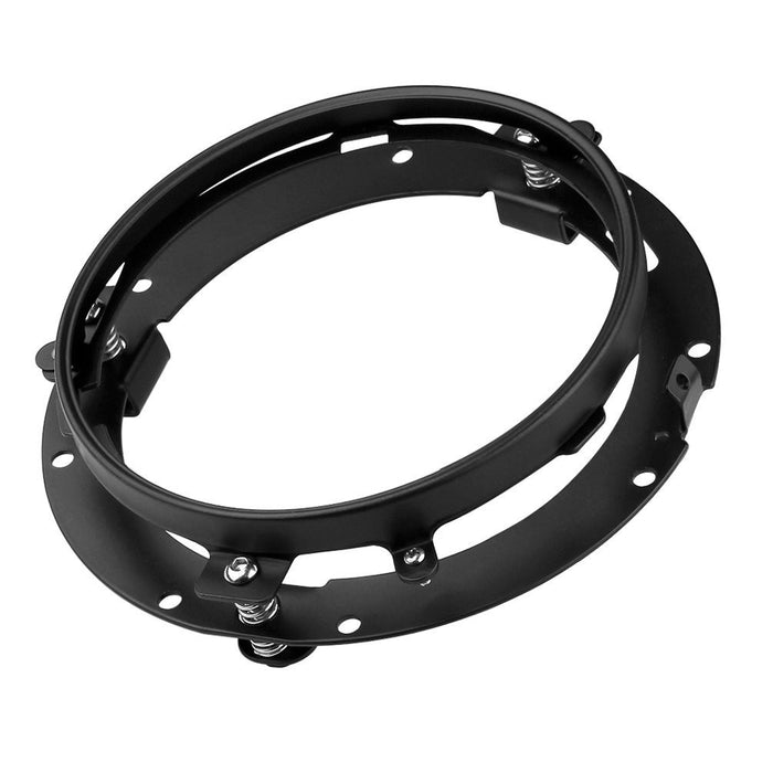 7" Black Round Headlight Ring Mounting Bracket - Sunpie