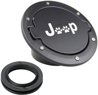 Paw Print Fuel Door Cover Gas Tank Cap for 2007-2018 Jeep Wrangler JK/JKU 2/4 Doors