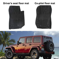 Jeep Wrangler JK JKU floor liners front row floor mats 2014-2018