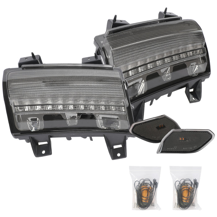 LED Fender Lights and Side Marker Lights (DOT) with Turn Signal Function Compatible With 2018-2024 Jeep Wrangler JL/JLU
