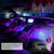 Car Interior & Strips Lights with App and Remote Control Waterproof LED Atmosphere Car Lights Come with 48 LED Chip 8.8ft Length Indoor Lights