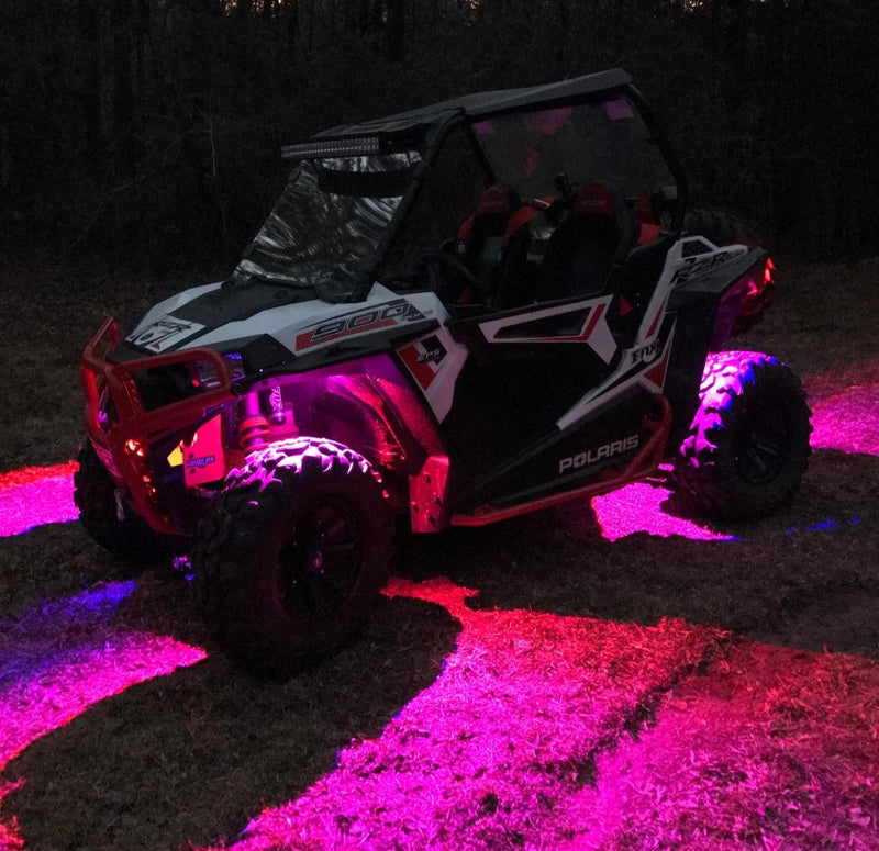 Kit Luci LED RGB Sottoscocca CARALL - 8 Luci, Bluetooth, IP68, Con Sensore Musica Per Auto E Barche - Foto 2