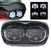 Sunpie 5.75" Chrome/Black Motorcycle Projector Day Maker Dual LED Headlight - Sunpie