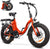 Curved Rods Electric Bike for Adults, 500W Motor 20''x4.0 Fat Tire Bikes 25Mph Shimano 7 Speed Shifter Electric Bicycle 36V 10Ah E-Bikes Removable Lithium-ion Battery
