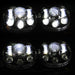 Sunpie 5.75" Chrome/Black Motorcycle Projector Day Maker Dual LED Headlight - Sunpie