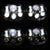 Sunpie 5.75" Chrome/Black Motorcycle Projector Day Maker Dual LED Headlight - Sunpie