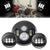 (Chrome/Black) 7" Harley Daymaker Headlight/ 4.5" Fog Lights/ Bracket Mounting Ring Kit