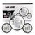 Sunpie 7" Chrome Harley Daymaker LED Headlight+ 4.5" Fog Light kit - Sunpie
