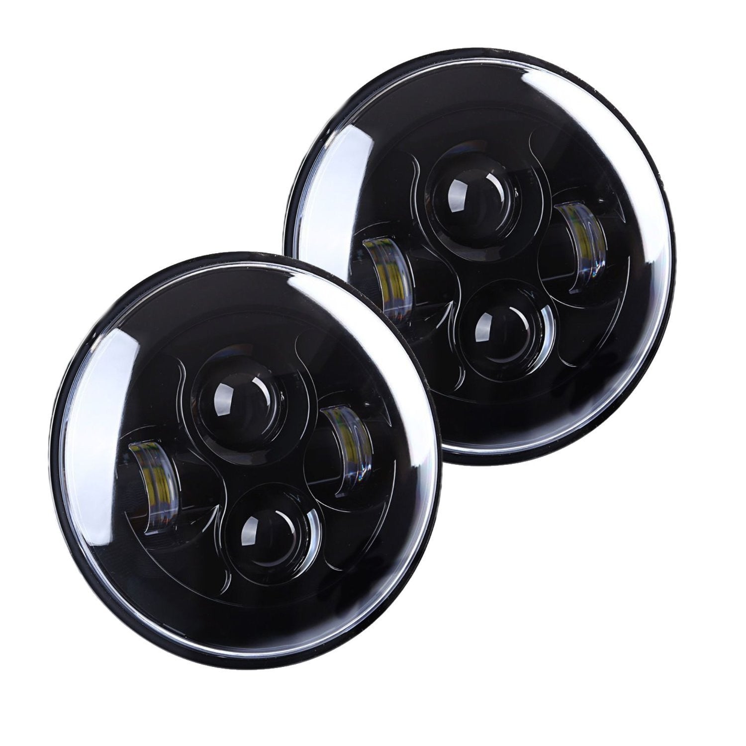 Sunpie 7 inch Black Style Daymaker LED Headlight for Jeep Wrangler JK TJ LJ