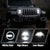 9"RGBW LED Headlights +4"RGBW LED Fog Lights for Jeep Wrangler JL JLU Jeep Gladiator JT