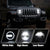 9" RGBW LED Headlights High Beam & Low Beam Adjustable for 2018-2023 Jeep Wrangler Jeep Gladiator JT