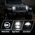 9" RGBW LED Headlights High Beam & Low Beam Adjustable for 2018-2024 Jeep Wrangler Jeep Gladiator JT (2pcs/set)