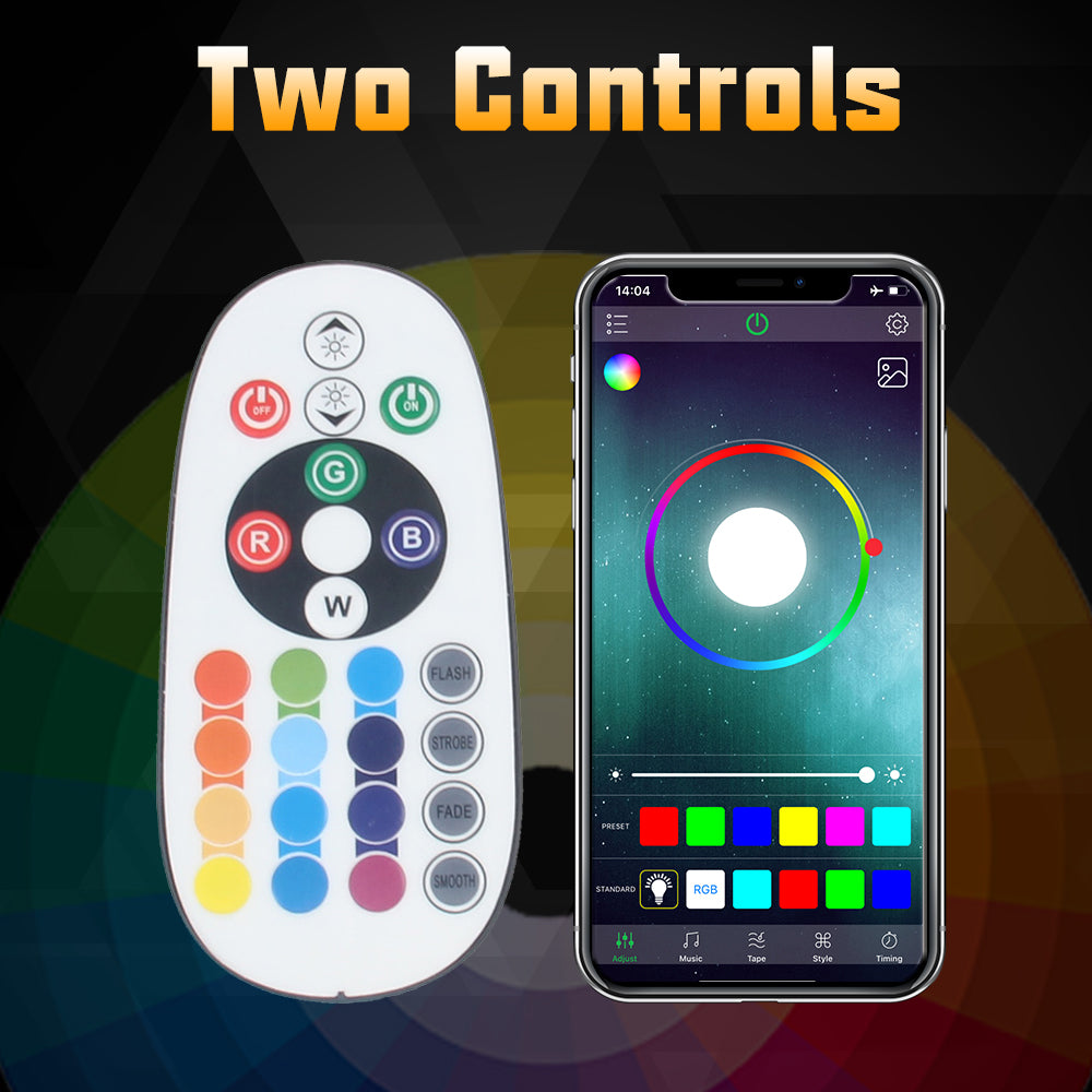 7 inch 36W RGBW LED Headlights with Halo Angel Eye for Harley-Davidson