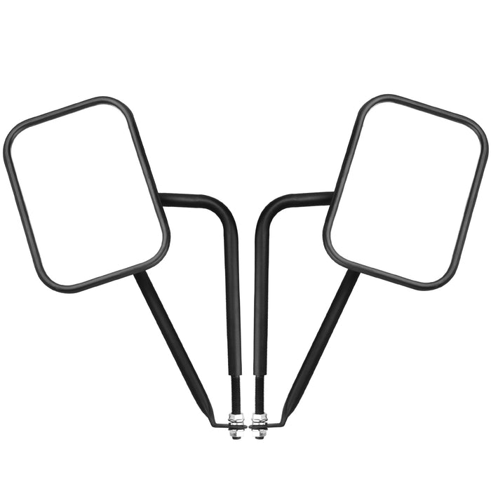 Sunpie Alloy Steel Doors off Mirrors for Jeep Wrangler Model 1987-2025 YJ TJ LJ JK/JKU JL/JLU 4xe Jeep JT Gladiator(2PCS)