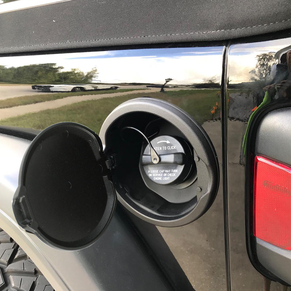 Fuel Filler Tank Gas Door Cover Cap Accessories Fits 2018-2021 Jeep Wrangler JL