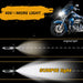 Sunpie Harley Motorcycle 7" Daymaker LED Headlight+4.5 inch Fog Lights+Bracket Mounting Ring (chrome)