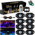 8 Pod RGBW underglow Hexagonal Series LED Rock Lights Bluetooth Multicolor Neon LED Light Kit