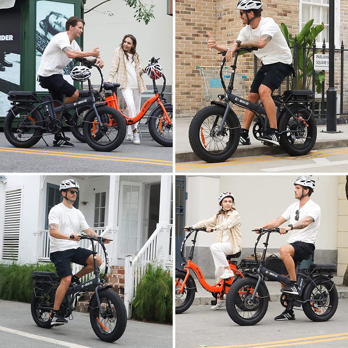 Straight Rods Electric Bike, 36V 10Ah 500W Motor 20''x4.0 Fat Tire 25 Mph 7 Speed Shifter Removable Lithium-ion Battery