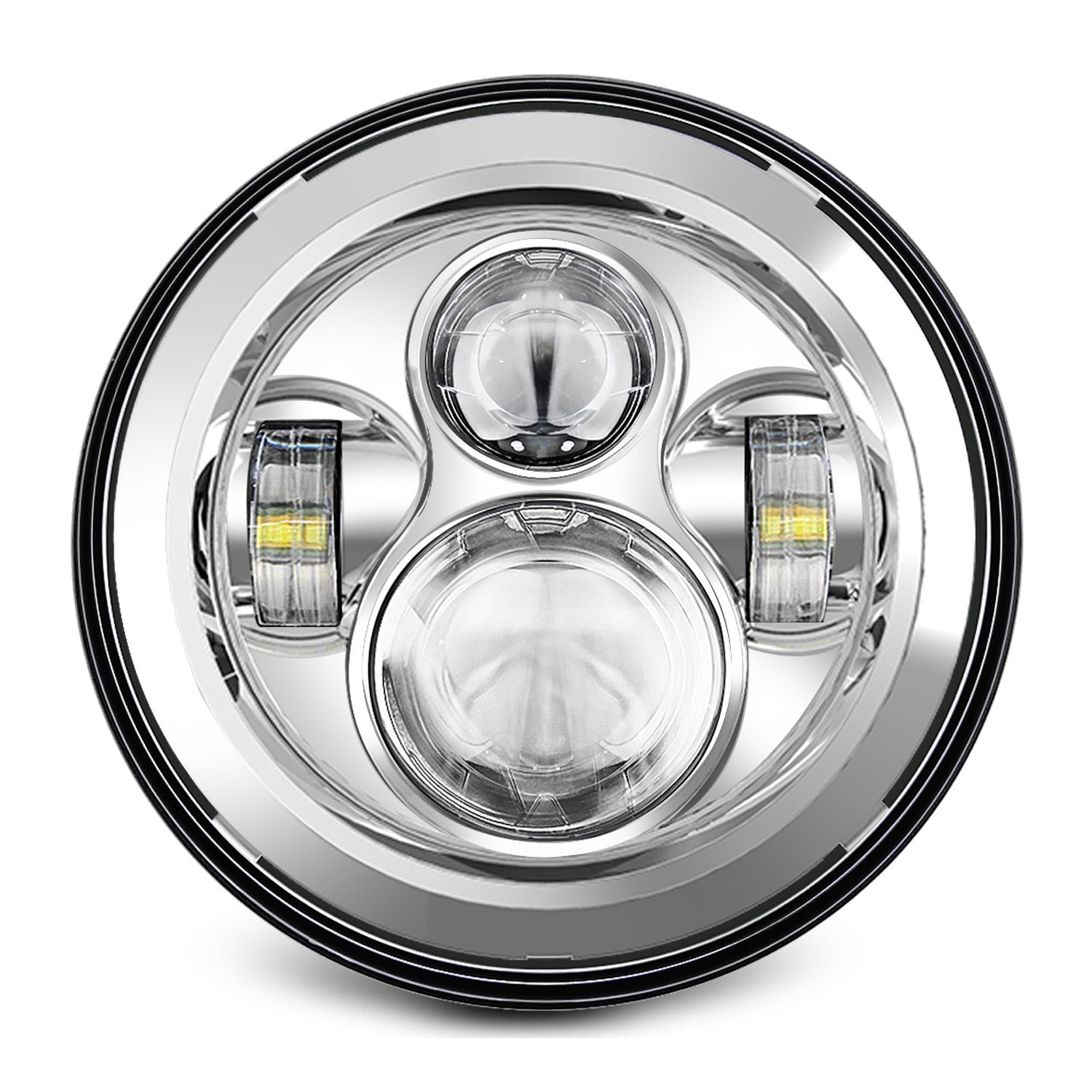 Sunpie 7"  Chrome Motorcycle LED Headlight for Harley Davidson Motorcycle