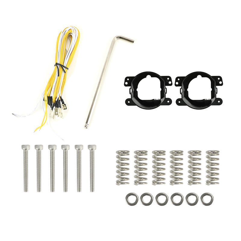 Jeep Wrangler 4" LED Fog Lights with DRL & Amber Turn Signal for Wrangler 4xe JL JLU JT Gladiator (2pcs/set)