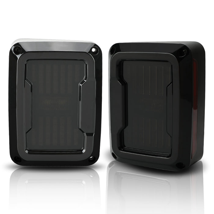 Smoked LED Tail Lights for 2007-2018 Jeep Wrangler JK JKU (2pcs/set)