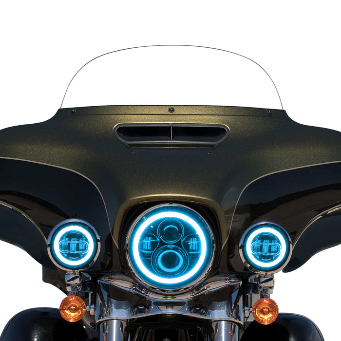 4.5 inch RGBW LED Passing Lights Fog Lights For Harley-Davidson (2pcs/set)