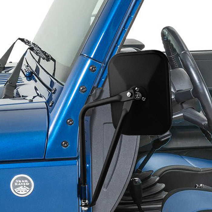 Doors off Mirrors,Compatible with Jeep Wrangler Model 1987-2024 YJ TJ LJ JK/JKU JL/JLU Jeep JT Gladiator One Pair Left And Right