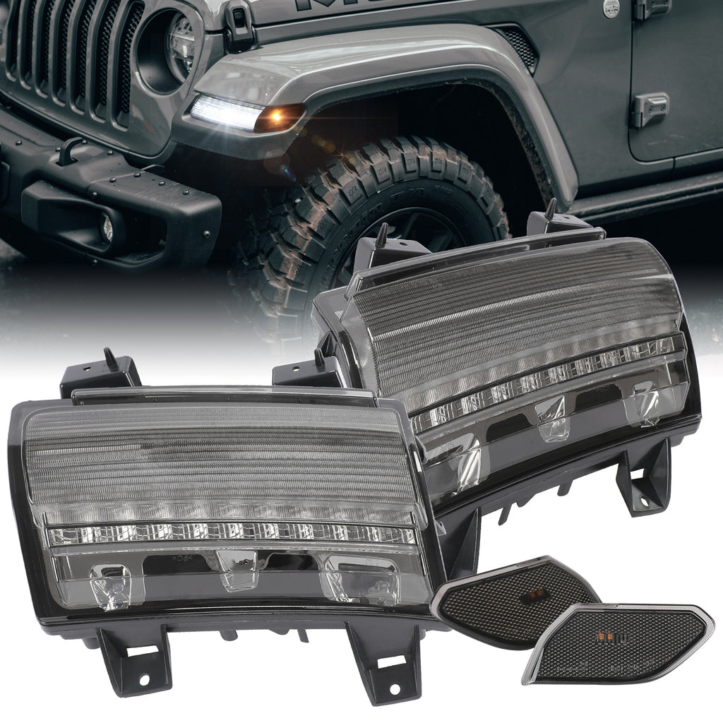 JL LED Fender Lights and Side Marker Lights (DOT) with Turn Signal Function