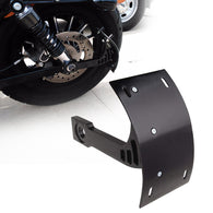 Motorcycle Curved Vertical Side Mount License Plate Tag Holder Bracket FITS All Sport Bikes and Cruisers. Harley, Kawasaki