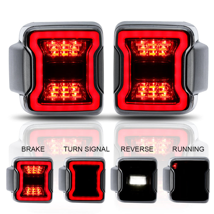 '18-'25 Jeep Wrangler 4xe JL/JLU LED Light Combo Kits - 9"Headlights, 4"Fog Lights, Taillight, Fender Lights & Side Lights