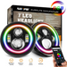 Sunpie 7" multi-color RGB Headlight with running halos - Sunpie