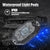 Sunpie 6 Pods RGB-W LED Rock Lights Multicolor Underglow Neon Light Kit with Bluetooth Controller, Music Mode