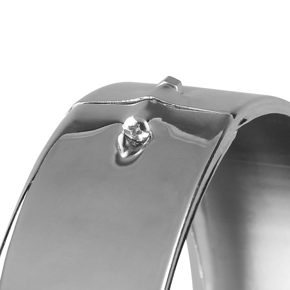 7Inch Harley Headlight Chrome/Black Ring, 7" Motorcycle Head Lamp Trim Rings Visor Type Decorate Ring