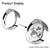 7Inch Harley Headlight Chrome Ring, 7" Motorcycle Head Lamp Trim Rings Visor Type Decorate Ring