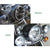 7Inch Harley Headlight Chrome Ring, 7" Motorcycle Head Lamp Trim Rings Visor Type Decorate Ring