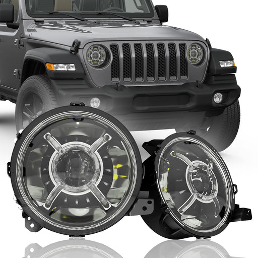 Jeep Wrangler JL 9 inch LED Headlights for 2018 2019 2020 JT Gladiator
