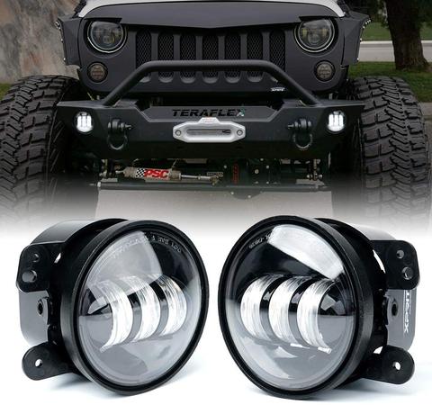 7" Headlights + 4" Fog Lights + Front Turn Signals + Fender Turn Signals + Tail Lights Combo Kit for 2007-2018 Jeep Wrangler JK JKU