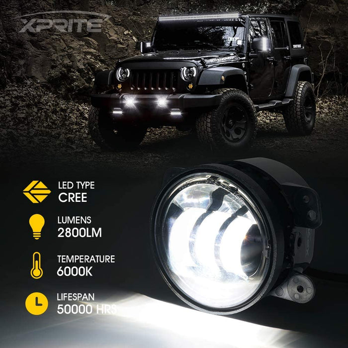 jeep wrangler led fog lights