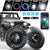 7" 3D RGB-W Halo Headlights for 1997-2023 Jeep Wrangler TJ LJ JK JKU JL JLU JT (Chrome/Black) (2pcs/set)