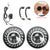7" RGB 3D LED Lens Halo Rotating Headlights with Turn Signal for 1997-2024 Jeep Wrangler TJ LJ JK JKU JL JLU (2pcs/set)